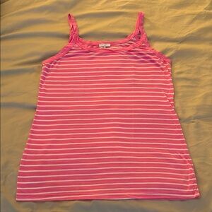 Splendid Pink Fitted Tank Top large